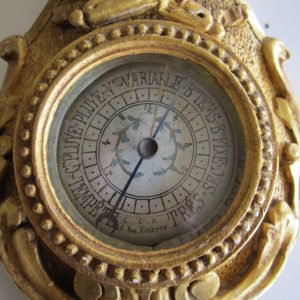 Wood Gold Barometer