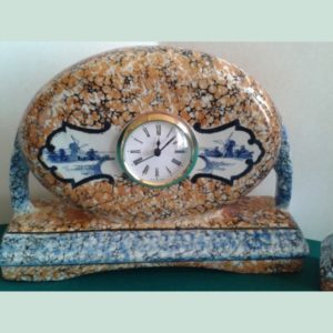 Brittany faience kitchen clock