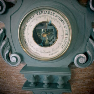 Baromètre thermomètre finition badigeon